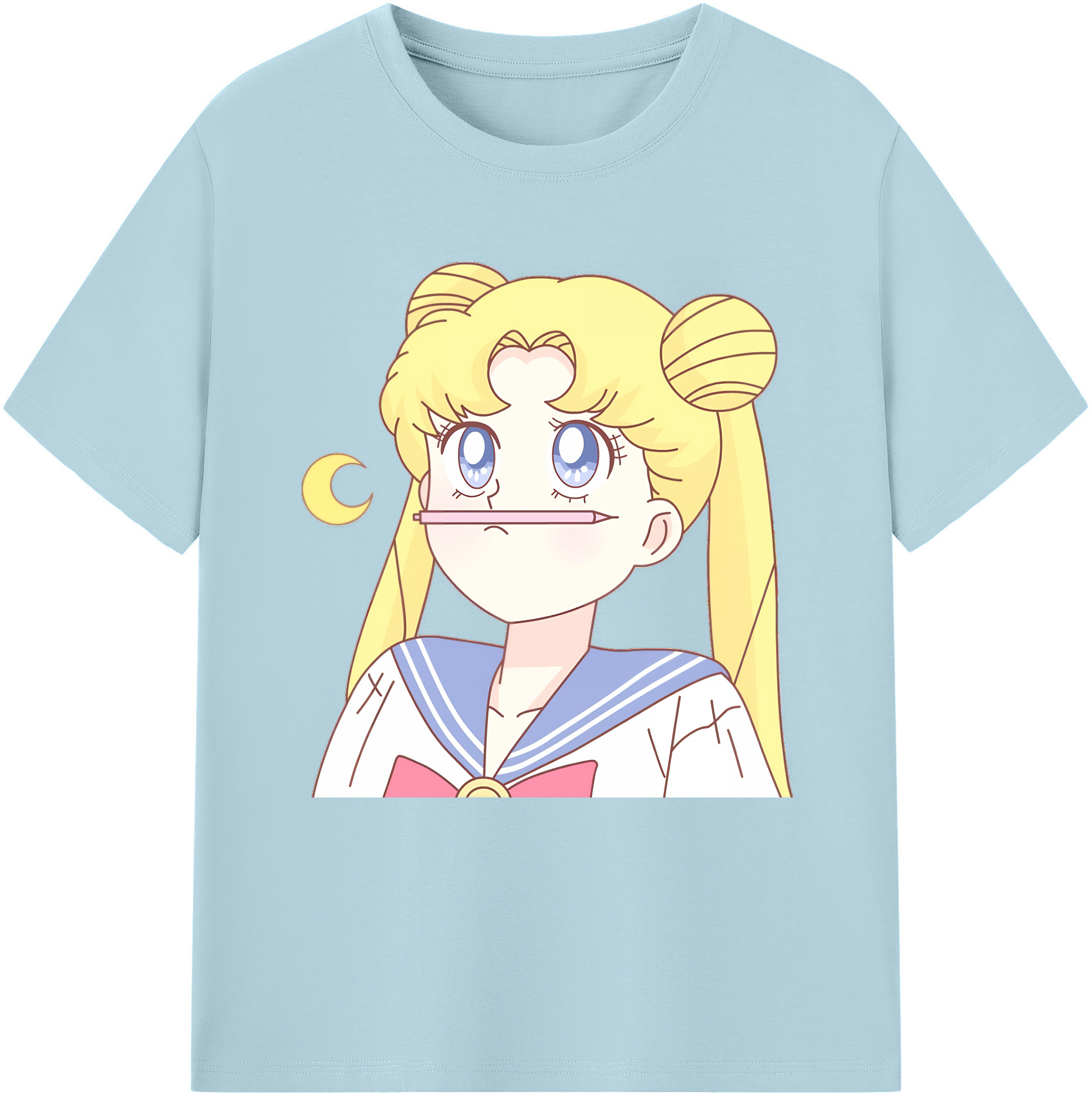 （画像用） 美少女戦士セーラームーン 愛野 美奈子 あいの みなこ Sailor Moon Aino Minako 綿100％半袖Tシャツ（フロントプリント）